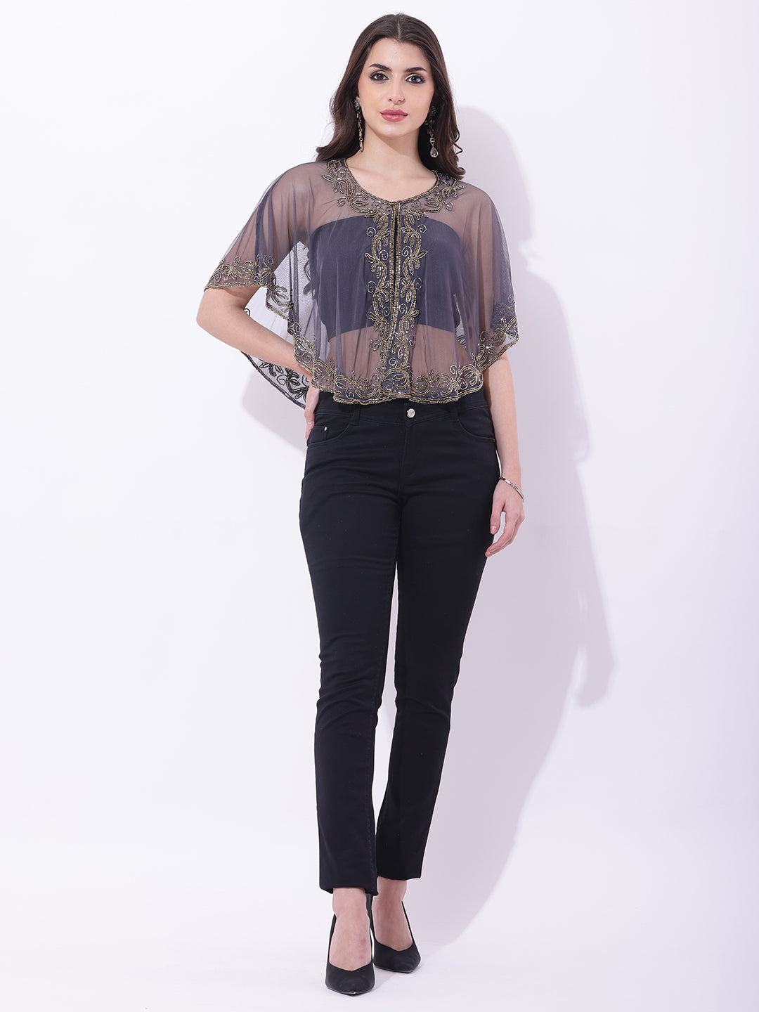 Dahlia Embellished Shrug