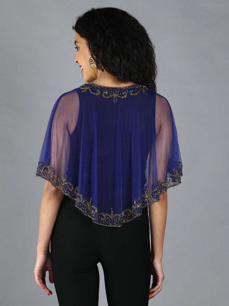 Peacock Embellished Shrug