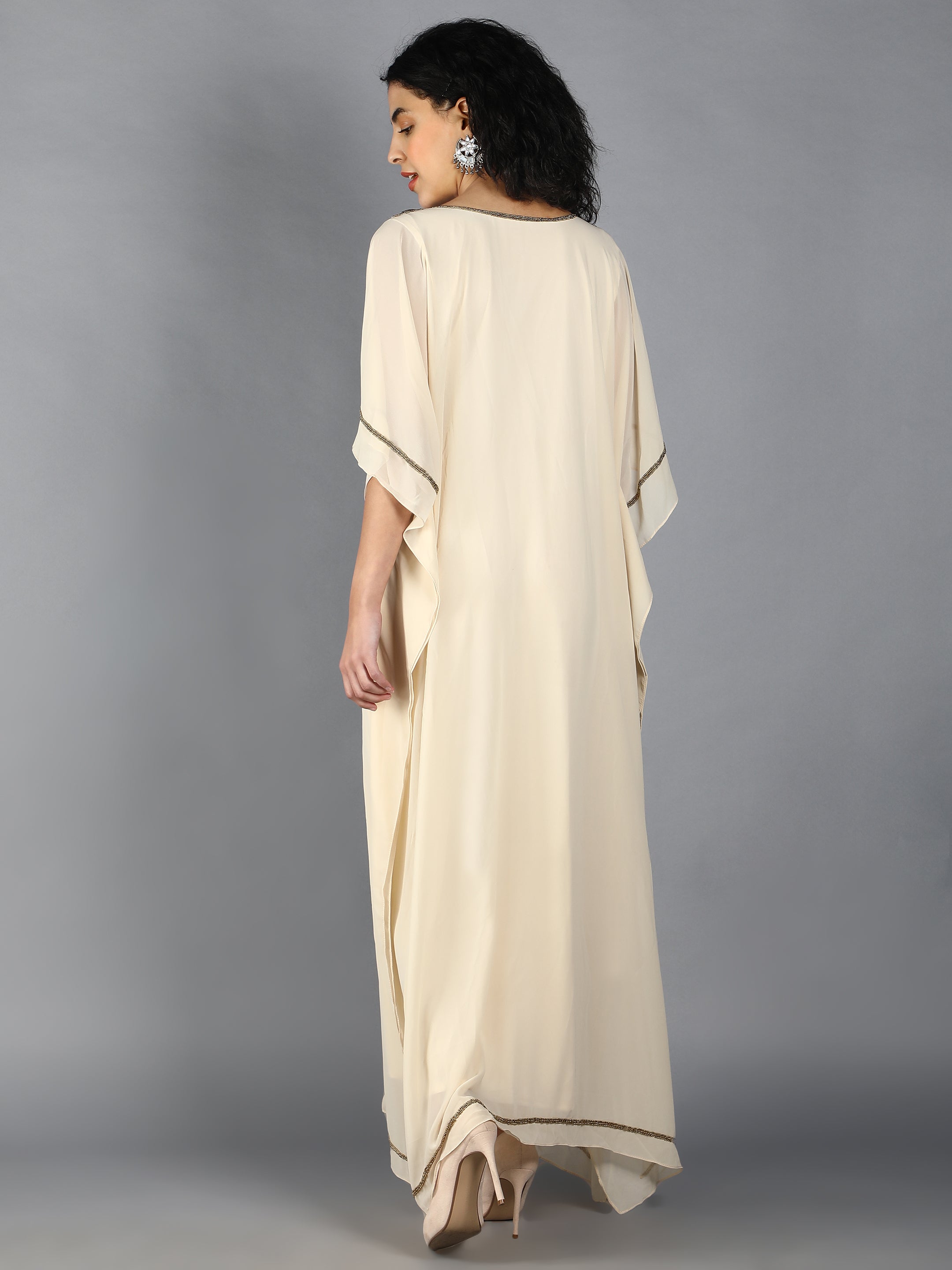 Amira Embellished Long Kaftan