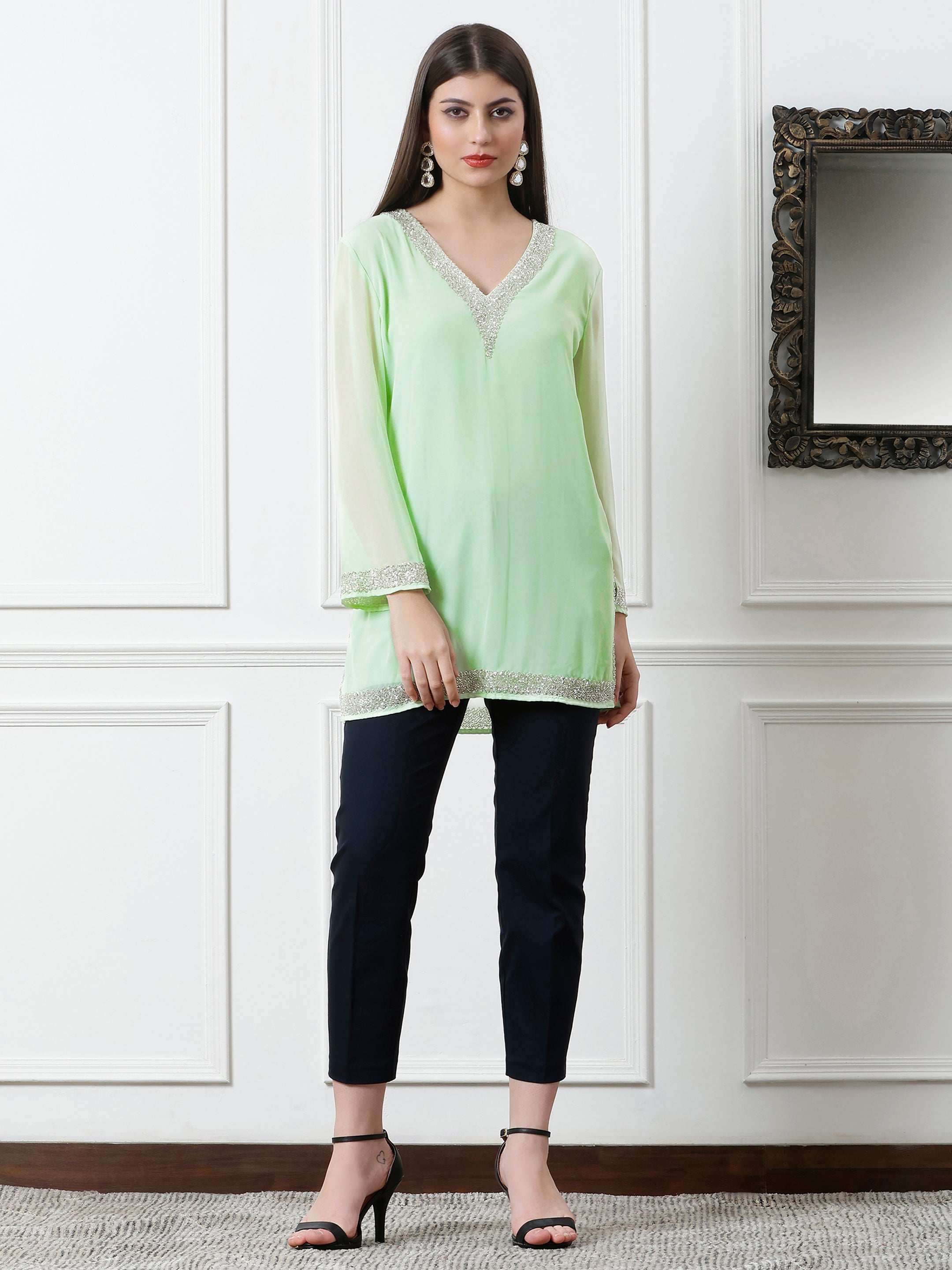 Noor Kurti(With Lining)