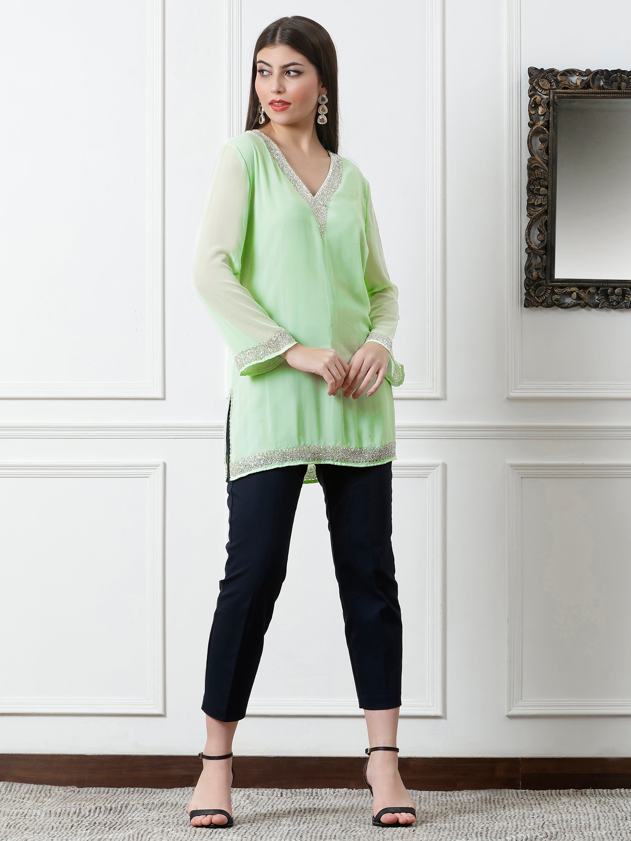 Noor Kurti(With Lining)