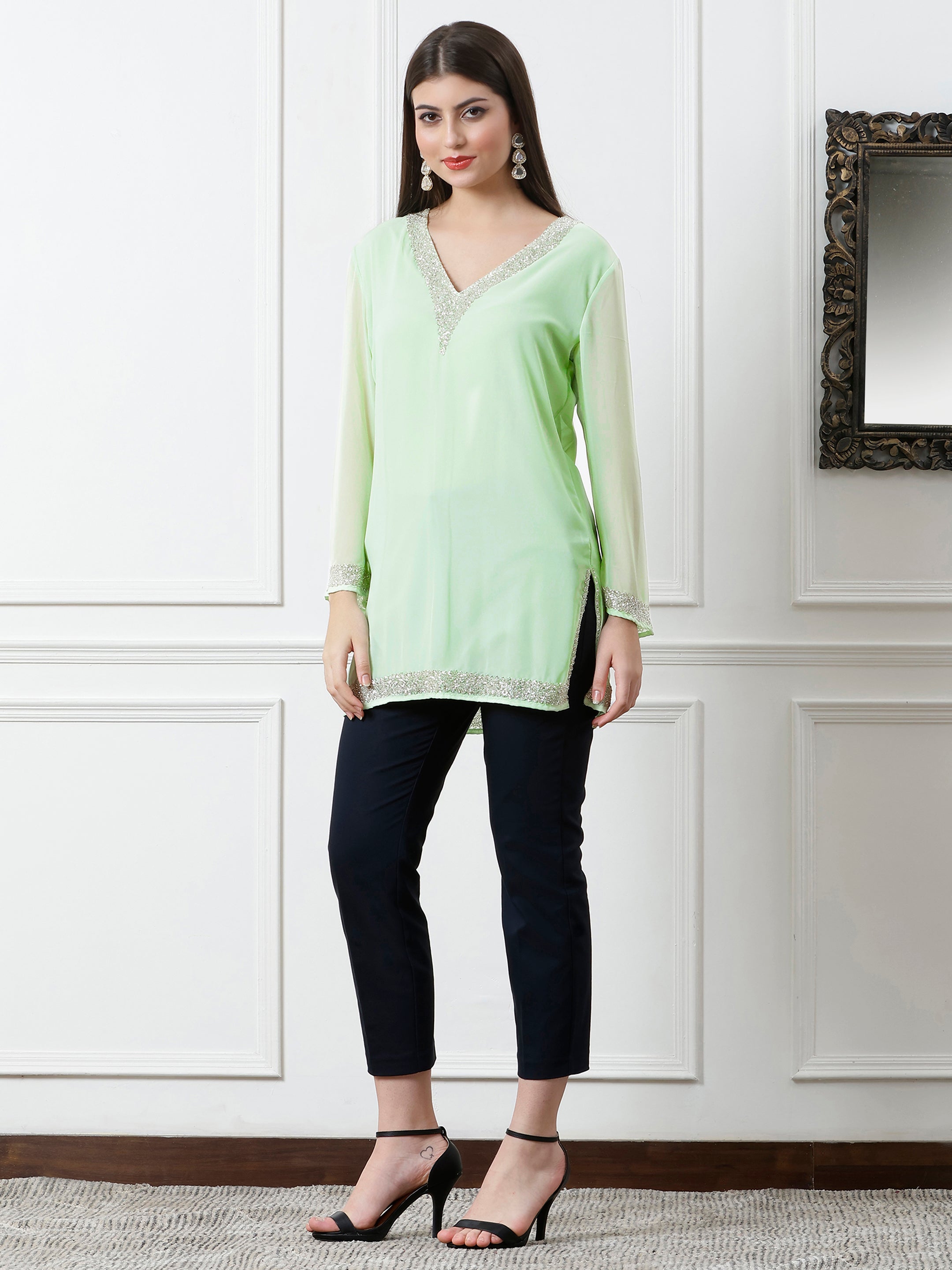 Noor Kurti(With Lining)