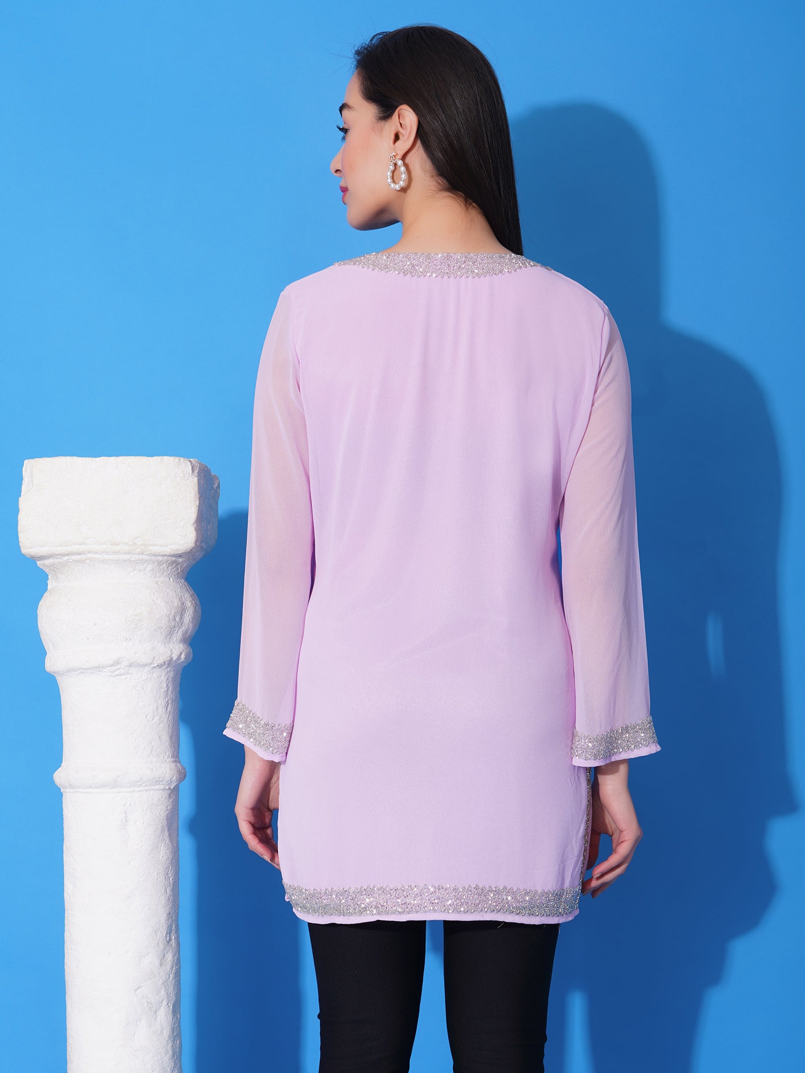 Lilac Kurti(With Lining)