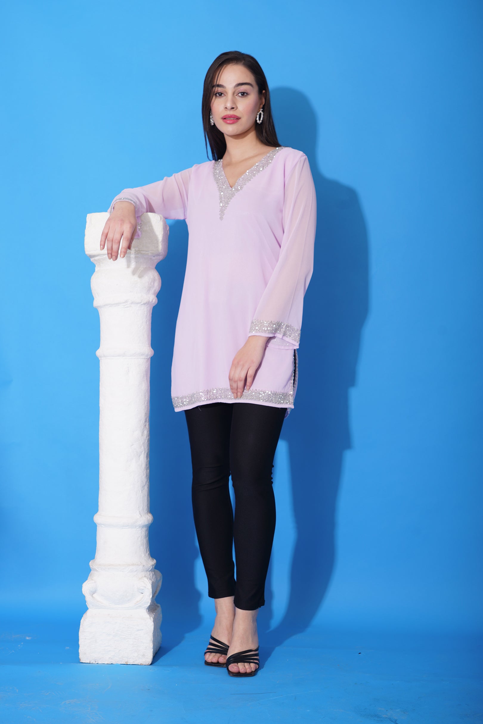 Lilac Kurti(With Lining)