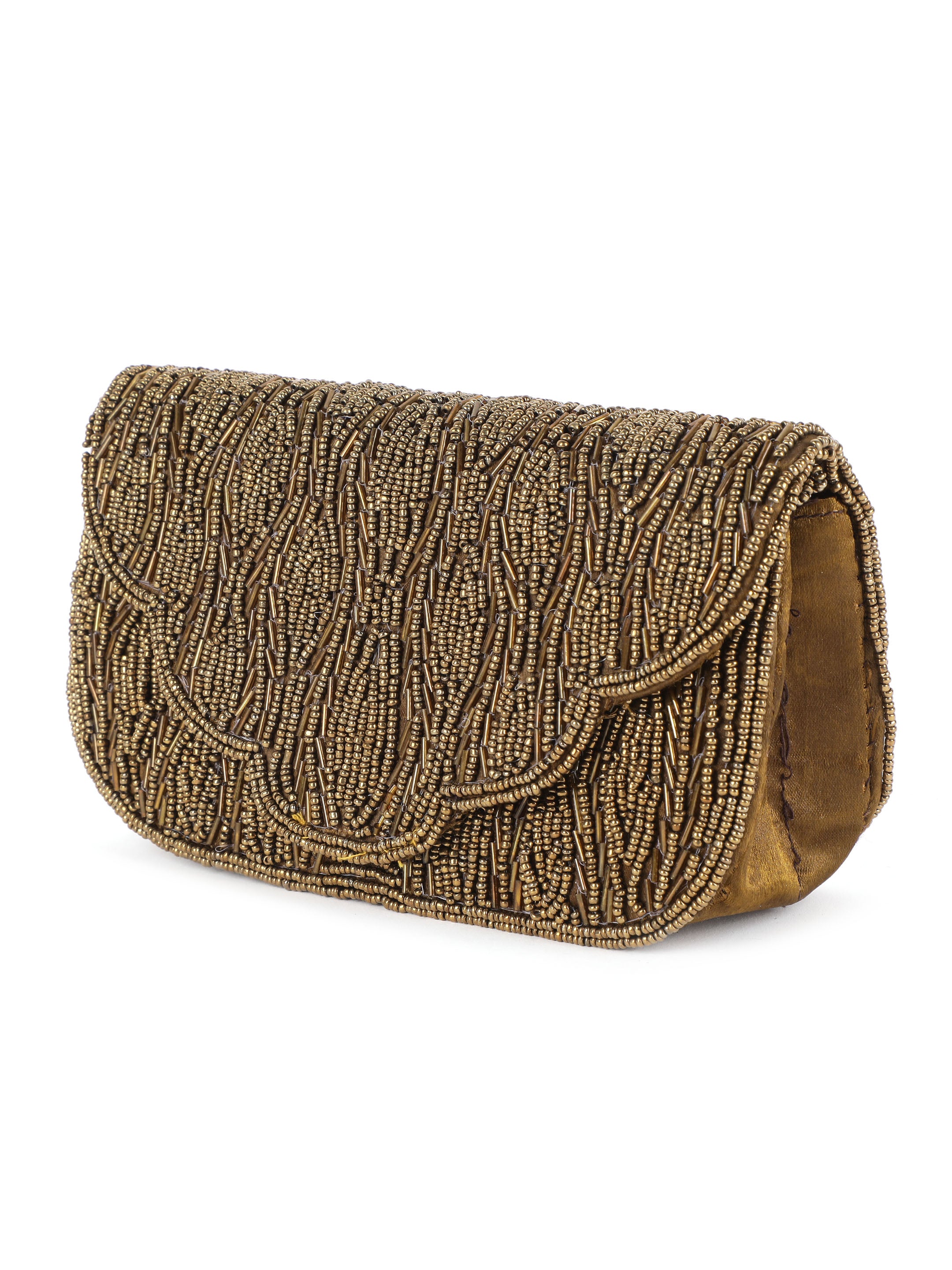 Golden Embellished Sling Bag