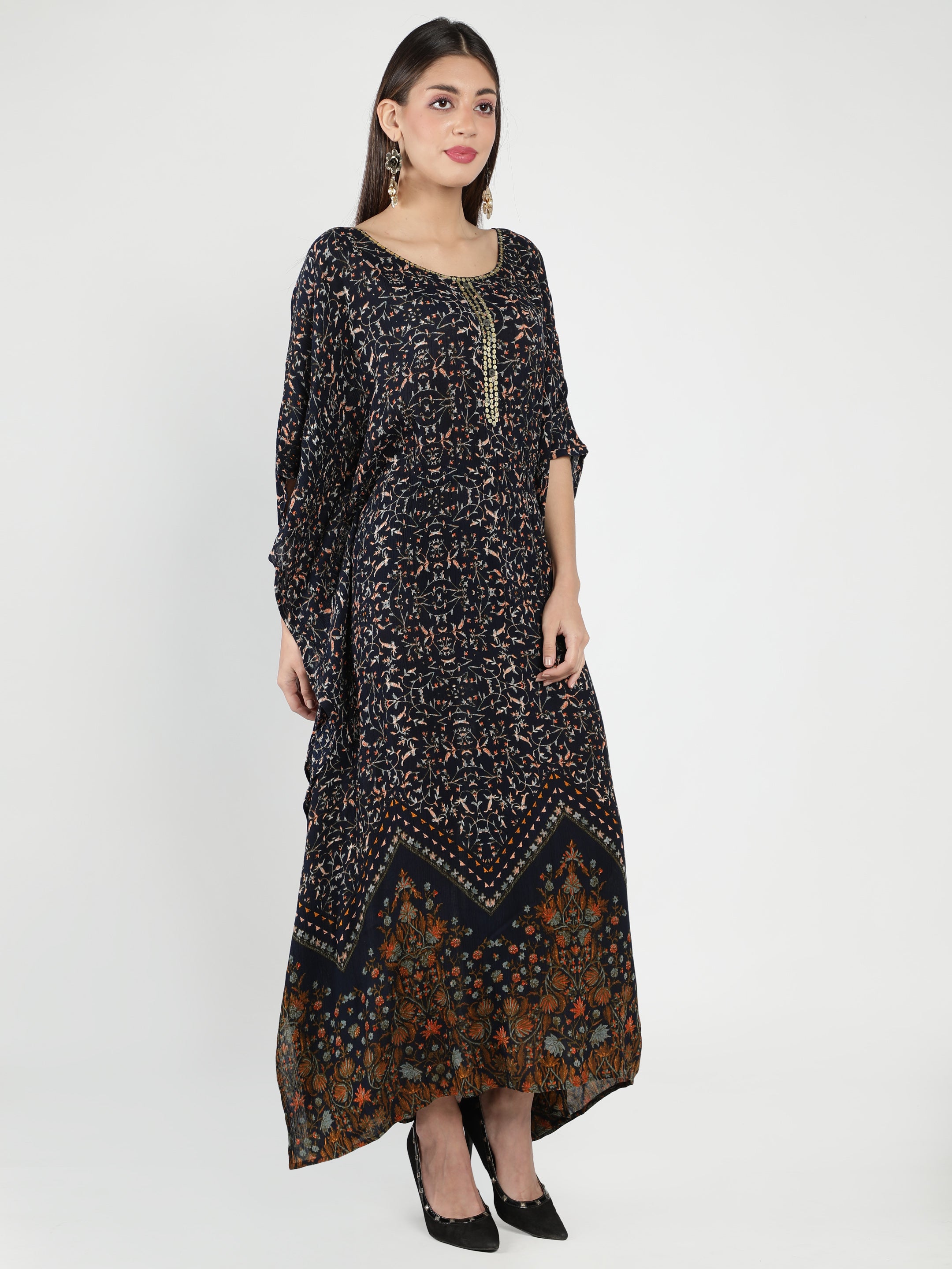 Nadia Embellished Long Kaftan