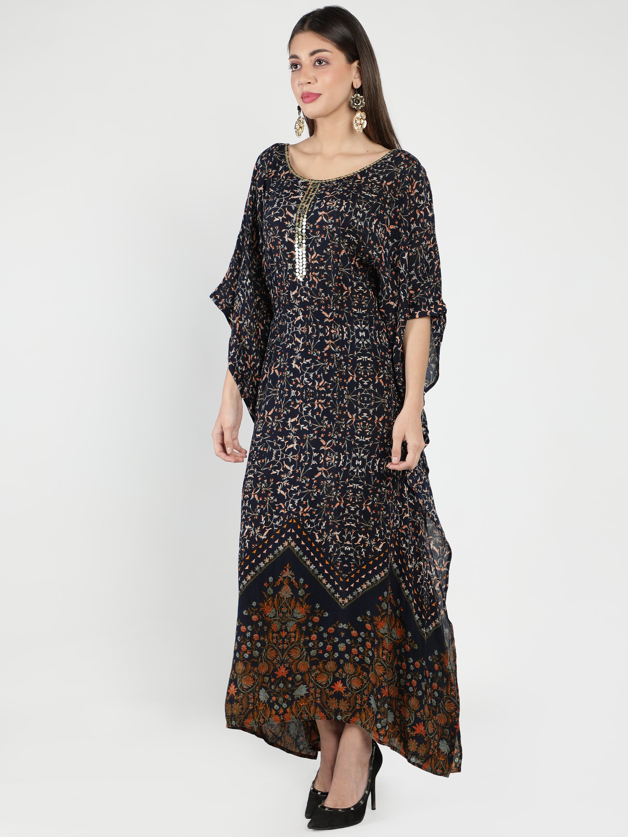 Nadia Embellished Long Kaftan