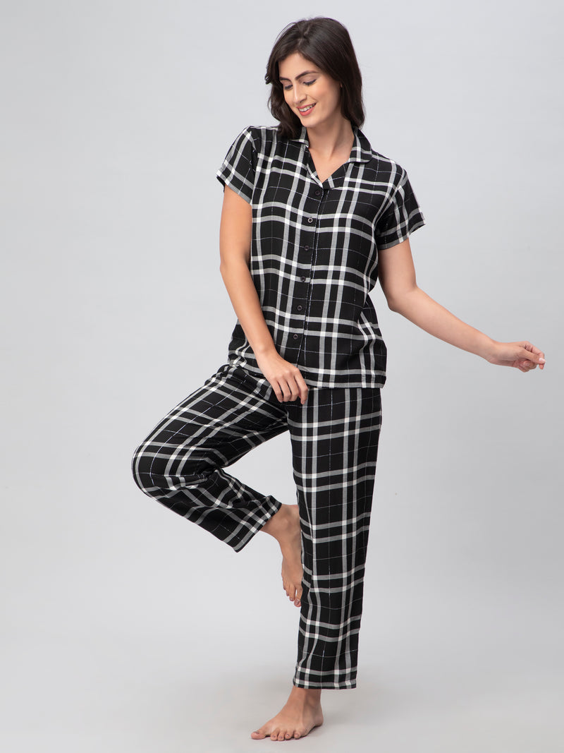 Black Lurex Nightsuit