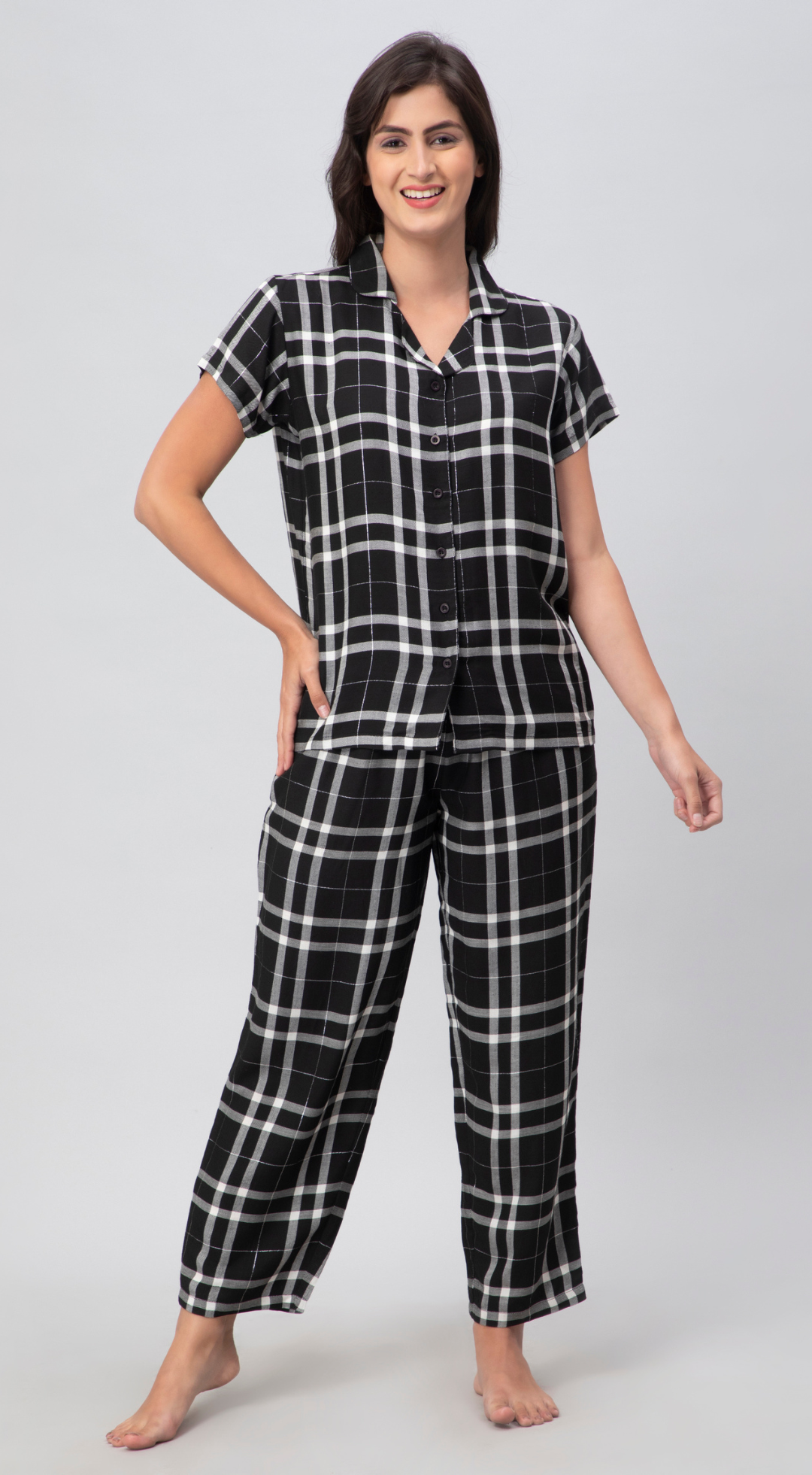 Black Lurex Nightsuit