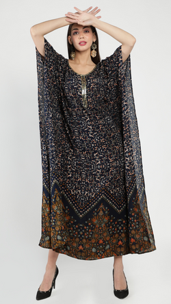 Nadia Embellished Long Kaftan